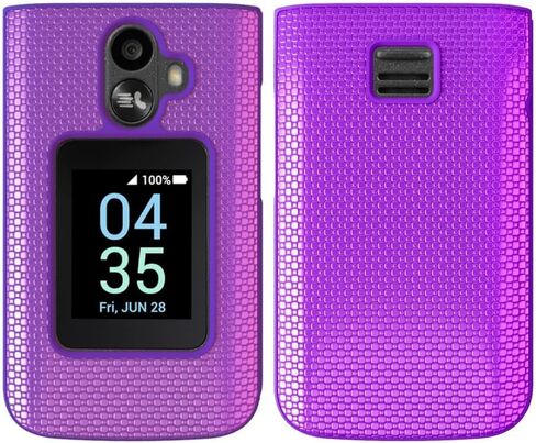 for TCL Flip 3 Case with 2 Pack Screen Protector,TCL Flip 3 Phone Case Dual Layer Heavy Duty Military Grade Shockproof Corner Cover for TCL Flip 3 Purple in Saudi Arabia