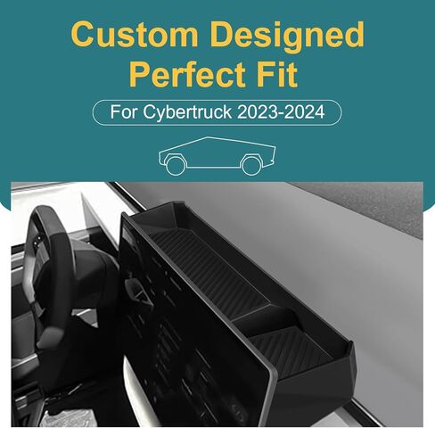 Floor Center Console Organizer for Tesla Cybertruck Storage Tray Box Organizer Interior Insert TPE Material for Cybertruck Accessories, 1 Pack in Saudi Arabia