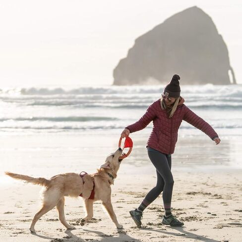 Ruffwear, Pacific Ring Dog Toy, Interactive Fetch and Tug Toy for Playing and Training, Aurora Teal in Kuwait