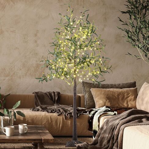 Lightshare Lighted Gypsophila Tree 6FT 176 LED Artificial Baby Breath Flowers with Lights for Wedding Home Christmas Holiday Decoration (Gypsophila Tree) in Saudi Arabia