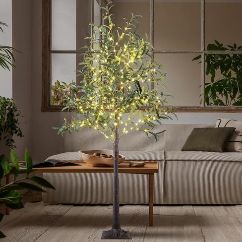 Lightshare Lighted Gypsophila Tree 6FT 176 LED Artificial Baby Breath Flowers with Lights for Wedding Home Christmas Holiday Decoration (Gypsophila Tree) in Saudi Arabia