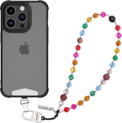 T-SB Women's Phone Wrist Strap-Beaded Phone Charm Detachable Lanyard Bracelet, Chain with Metal Accent for Phone Case. in Saudi Arabia