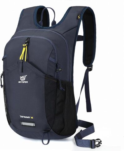 SKYSPER Hiking Backpack 15L Lightweight Walking Daypack for Camping Travelling Daytrip Small Trail Bagpack for Men Women in Saudi Arabia