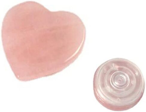 Crystal Stones Suction Cup Phone Grip Holder & Stand, Natural Rose Quartz Phone Grip Holder for Smart Phones and Tablets (Round) (Round) in Saudi Arabia