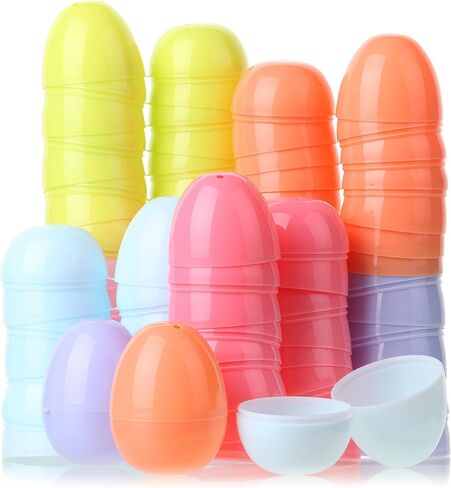 Mr. Pen- Fillable Easter Eggs, 2.3 inch, 48 Pack, Colorful Easter Eggs, Plastic Eggs, Easter Eggs Empty, Plastic Easter Eggs, Plastic Eggs Fillable, Plastic Easter Eggs Fillable, Easter Eggs Bulk in Saudi Arabia