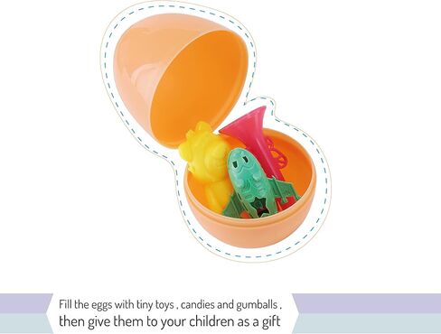 Mr. Pen- Fillable Easter Eggs, 2.3 inch, 48 Pack, Colorful Easter Eggs, Plastic Eggs, Easter Eggs Empty, Plastic Easter Eggs, Plastic Eggs Fillable, Plastic Easter Eggs Fillable, Easter Eggs Bulk in Saudi Arabia