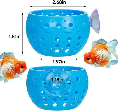 Aquarium Betta Fish Hideout - Fish Tank Tunnel with Suction Cup Shrimp Cave Aquarium Decor Fish Tank Accessories for Small Fish Shrimp - Pink in Saudi Arabia
