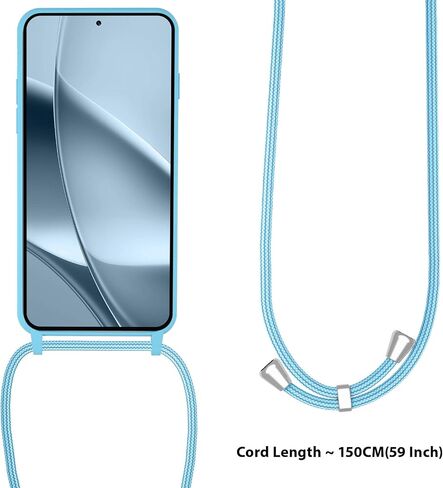حافظة هاتف UEEBAI Crossbody Lanyard لهاتف Samsung Galaxy S24 Ultra 5G، غطاء هاتف من السيليكون مع حزام قلادة قابل للتعديل وحزام رقبة ناعم وغطاء حماية مضاد للصدمات - أسود in Kuwait