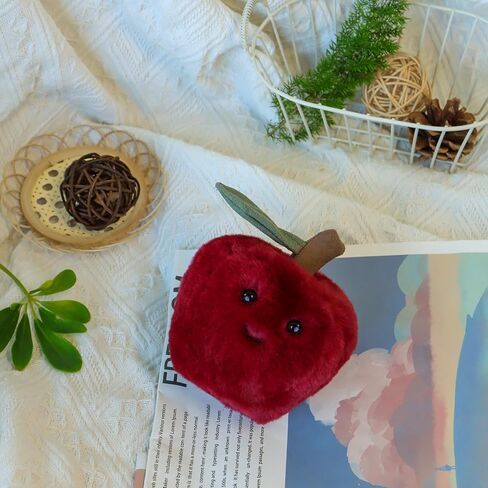 Apricot Lamb Toys Plush Red Sweet Apple Stuffed Fruit Soft Cuddly Perfect for Kids 5.5 Inches in Kuwait