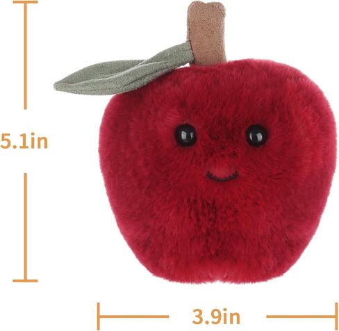 Apricot Lamb Toys Plush Red Sweet Apple Stuffed Fruit Soft Cuddly Perfect for Kids 5.5 Inches in Kuwait
