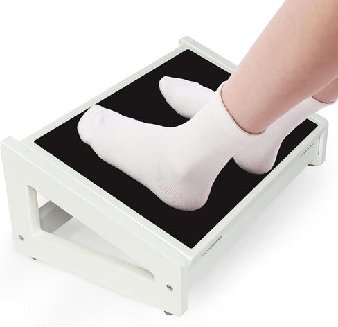 WOOD CITY Foot Rest for Under Desk at Work, 3 Heights Adjustable Footrest with Silicone Surface, 2 in 1 Foot Stool Improve Posture, Reduce Fatigue & Pain, Ideal for Home/Office/Gaming (Natural) in Kuwait