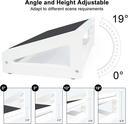 WOOD CITY Foot Rest for Under Desk at Work, 3 Heights Adjustable Footrest with Silicone Surface, 2 in 1 Foot Stool Improve Posture, Reduce Fatigue & Pain, Ideal for Home/Office/Gaming (Natural) in Kuwait