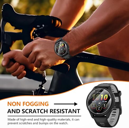 Suoman 6-Pack for Garmin Forerunner 265 (46mm) Screen Protector, Charger Port + TPU High Definition Clear Protective Film in Kuwait