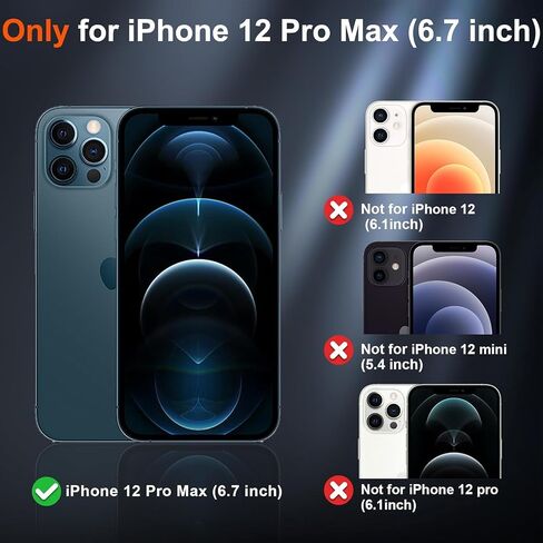 for iPhone 12 Pro Max Case [Compatible with MagSafe], Heavy Duty Shockproof 3-Layer Full-Body Protection Rugged Cover, Drop-Resistant and Wireless Charging (Aqua, iPhone 12 Pro Max) in Saudi Arabia
