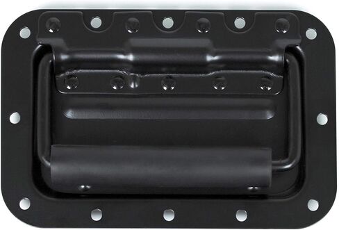 TCH Hardware Medium Spring Loaded Steel Recessed Handle with Padded Grip Case Chest Cabinet Speaker Box - Black in Saudi Arabia