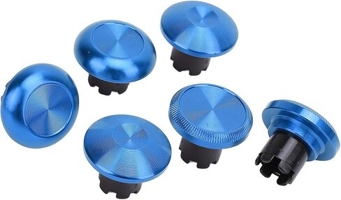 استبدال Thumbsticks لـ Edge ، لـ Pro Elite ، لـ PS4 ، لـ Switch Pro ، لـ Xboxone ، لأجهزة XboxSeries ، 6 × قبعات الإبهام ، 2 × الإبهام البديل (الأزرق) in Kuwait
