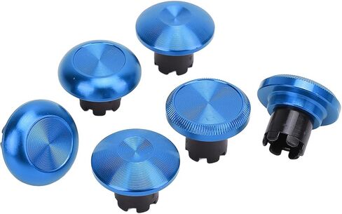 استبدال Thumbsticks لـ Edge ، لـ Pro Elite ، لـ PS4 ، لـ Switch Pro ، لـ Xboxone ، لأجهزة XboxSeries ، 6 × قبعات الإبهام ، 2 × الإبهام البديل (الأزرق) in Kuwait
