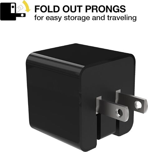 SCOSCHE HPDC60 Powervolt 60W USB Type-C Wall Charger Compatible with All Power Delivery 3.0, 2.0 and Standard USB-C Devices in Black in Kuwait