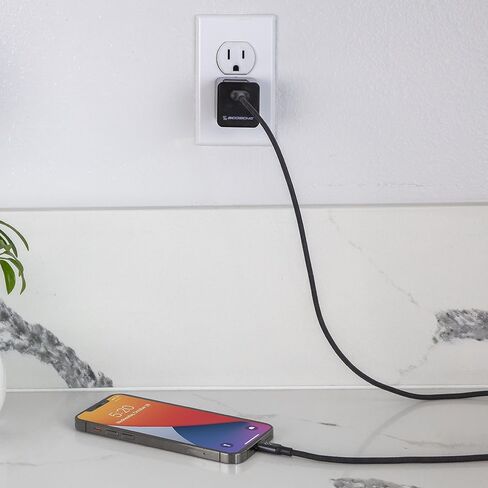 SCOSCHE HPDC60 Powervolt 60W USB Type-C Wall Charger Compatible with All Power Delivery 3.0, 2.0 and Standard USB-C Devices in Black in Kuwait