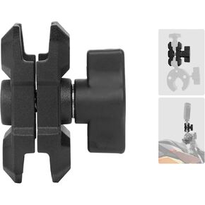 Double Socket Arm,Extension Arm Compatible with Mounts Any B Size 1" Ball Head Components & Bike Motorcycle Car Phone Mount Holder with 1'' Ball Adapter, Aluminum Alloy & Medium 3.54", 75002