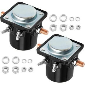 2PCS 0586180 Starter Solenoid replacement for OMC Johnson Evinrude Outboard by Part Numbers 383622 18-5808 582708 395419 47886 47886T 185808 SMR6003