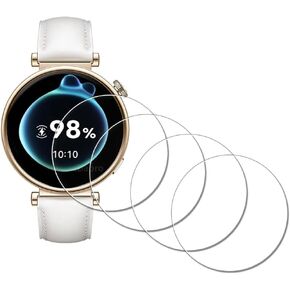 [4Pcs Screen Protector for HUAWEI Watch GT 5 Pro 46 mm/GT5 46 mm,Tempered Glass,9H Hardness,Anti-Scratch,Anti-Bubble,Easy Installation