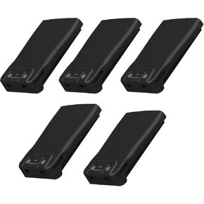 5 Pack BAOFENG BF-888S Battery 1500mAh for BF-88A Two Way Radio Li-ion Battery Type-C Charger DC 3.7V Rechargeable Battery Compatible with BF-666S BF-999S