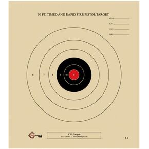 50 Foot Timed and Rapid Official NRA Target B-3