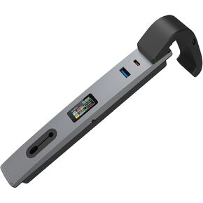 Tesla Glovebox USB Hub - 4-Port Expansion for Model 3(2024) & Y(2025), USB 3.0 Data Transfer & Charging, Compact Design with Type-C and USB Ports, Cybertruck-Inspired Tesla Accessories