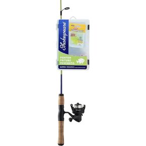 Shakespeare Catch More Fish Spinning Reel and Fishing Rod Combo with Kit