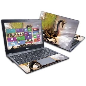 MightySkins Skin Compatible with Acer C720 Chromebook 11.6" wrap Sticker Skins Dragon World
