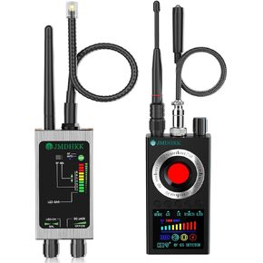 JMDHKK M8000 & K19 Hidden Camera Detector Bundle – Bug Detector & Privacy Protection Device for Travel, Office, Hotel & Car (Black)