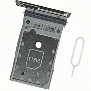 SIM Card Tray Replacement for Samsung Galaxy S24 Ultra SM-S928U S928U1 Dual SIM Card Tray with eject pin (Titanium Black)