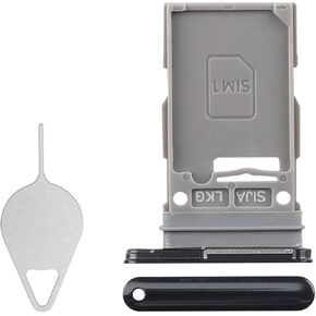 Sim Card Tray Replacement for Samsung Galaxy S22 Plus (Single SIM Version) Phantom Black Card Tray Slot Holder Bracket Adapter with Needle Ejector for S22+ Plus SM-S906U SM-S906U1