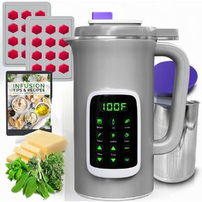 2 in 1 Decarboxylator and Infuser, Magic Butter Machine, Oil Infuser Machine, Gummy Maker, Mess-Free, Easy to Use, Includes 2 Gummy Molds & Strainer – EdiWhip 2.0
