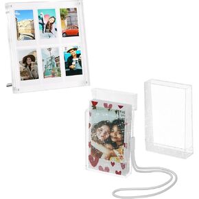 Instax Mini/Square Frame & 2x3 Polaroid Photo Storage Box for Fujifilm Instax Mini Films