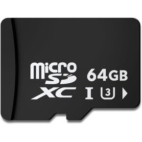 OMBAR Memory SD Card 64GB, U3 UHS-I Ultra Storage TF Card Waterproof Full HD 4K UHD for Dash Cam M570 M571, M572, DC42 Body Cams, Security Cams, Smartphones, Tablets, Camera, Drone