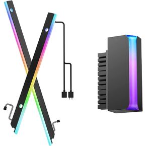 ASIAHORSER MOTHERBOARD ARGB Light Strip مع محول TX 24 PIN 90 درجة ، دعم اللوحة الأم AURA SYNC