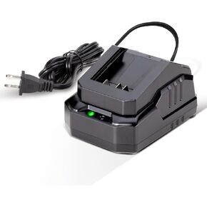 20V Max Lithium Ion Battery Charger (FFCL20-02) ، متوافق مع بطارية DCA 20V ، تصميم مضغوط مع مؤشر LED