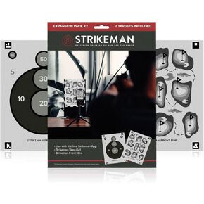 Strikeman 2-Target Expansion Pack – Strike-Ball & Front Nine Set – Dry-Fire Laser Training System That’s Great for Indoor Target Sheet Shooting Practice