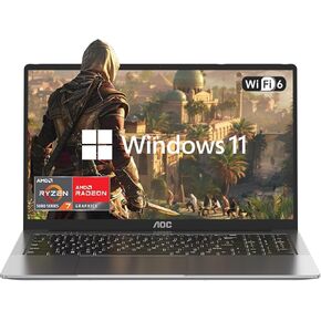 Laptop with AMD Ryzen 7 5700U Processor(8C/16T, Up to 4.3GHz), 16.1“ FHD Display Laptop Computer with Backlit Keyboard, 16GB RAM 512GB NVMe SSD, WiFi 6, HDMI 1.4, USB3.2, Type-C, 53Wh Battery