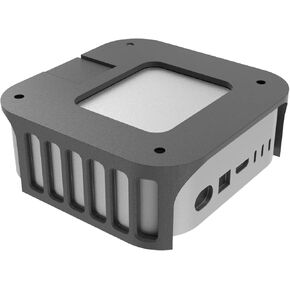 تحت المكتبي لعام 2024 MAC MINI M4/M4 PRO: شريحة لتوفير الفضاء مع تصميم تبديد الحرارة للملحقات MAC MINI (أسود)