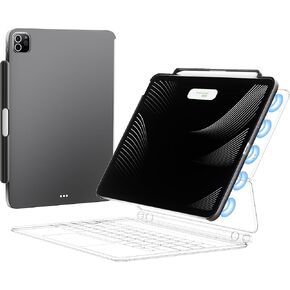 iPad Pro 11" Case, Compatible with Magic Keyboard & Smart Keyboard Folio, Magnetic Protective Slim Cover with Pencil Holder for 11" iPad Pro 1st-4th Gen 2018-2022 - Black