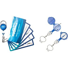 HOOK-EZE Fishing Knot Tying Tool - Blue, Tying Cards for 8 Essential Knots, Includes Fly Fishing Zinger