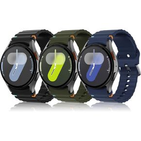 20 مم لا يوجد فرقة الفجوة متوافقة مع Samsung Galaxy Watch 7 Fe 6 5 4 النشط 2 40 مم 44 مم /5 Pro 45mm نساء الرجال ، 3 حزمة حزام ناعم سيليكون سبورت لمراقبة Galaxy 6 الكلاسيكية 47 ملم /4 الكلاسيكية 42 مم 46 ملم