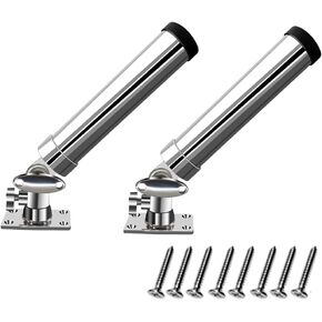 Cost-Effective Fishing Rod Holder Set, Pack of 2 Fishing Rod Holder for Boat, 316 Stainless Steel Adjustable Fishing Pole Holder, Marine Deck Mount Trolling Rod Holder for Boat Ship Yacht