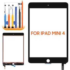 for iPad Mini 4 Screen Replacement for iPad Mini 4 A1538 A1550 Touch Screen Digitizer Repair Parts （Not LCD） (White)