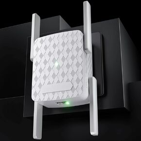 1200Mbps WiFi Extender Signal Booster for Home: Internet Repeater Dual-Band 2.4GHz & 5GHz Range Covers Up to 9800 Sq.ft and 256 Devices