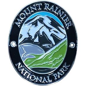 Walking Stick Medallion Hiking, Mount Rainier National Park Hiking Stick Medallion, Trekking Hiking Walking Pole Stick, Traveler Collection Souvenir