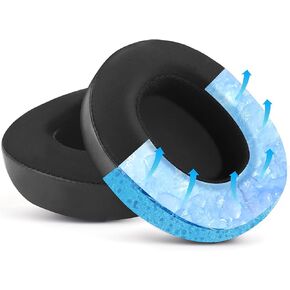 Replacement Earpads for Skullcandy Crusher EVO - Cooling Gel Earpads Upgrade for Crusher ANC/Hesh 3 Headphones, Crusher EVO Replacement Pads Black